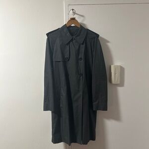 Sandro Charcoal Men’s Trench Coat Large